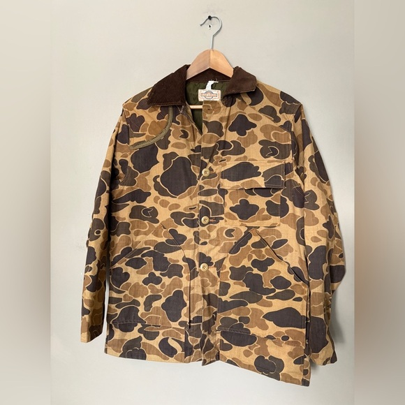 Vintage SAFTBAK jacket men’s duck camo hunting field chore coat 70s 80s Rare - Picture 1 of 16